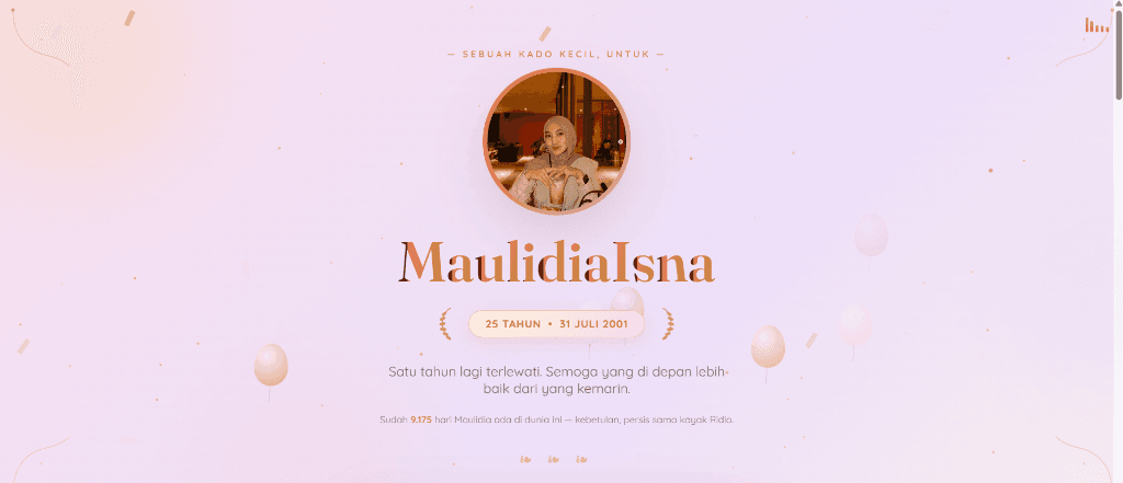 Undangan Ulang Tahun Isna